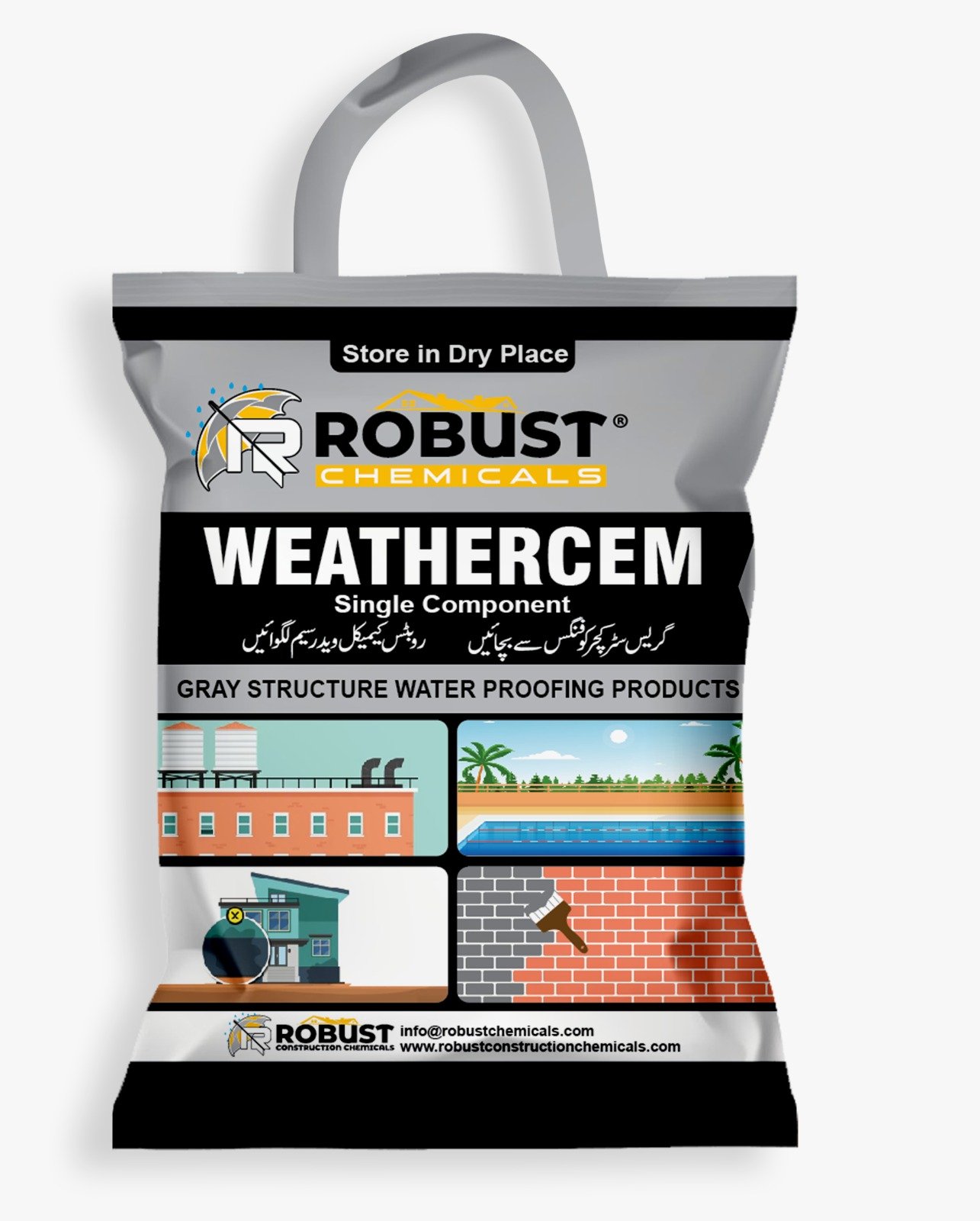 Weathercem powder for waterproofing