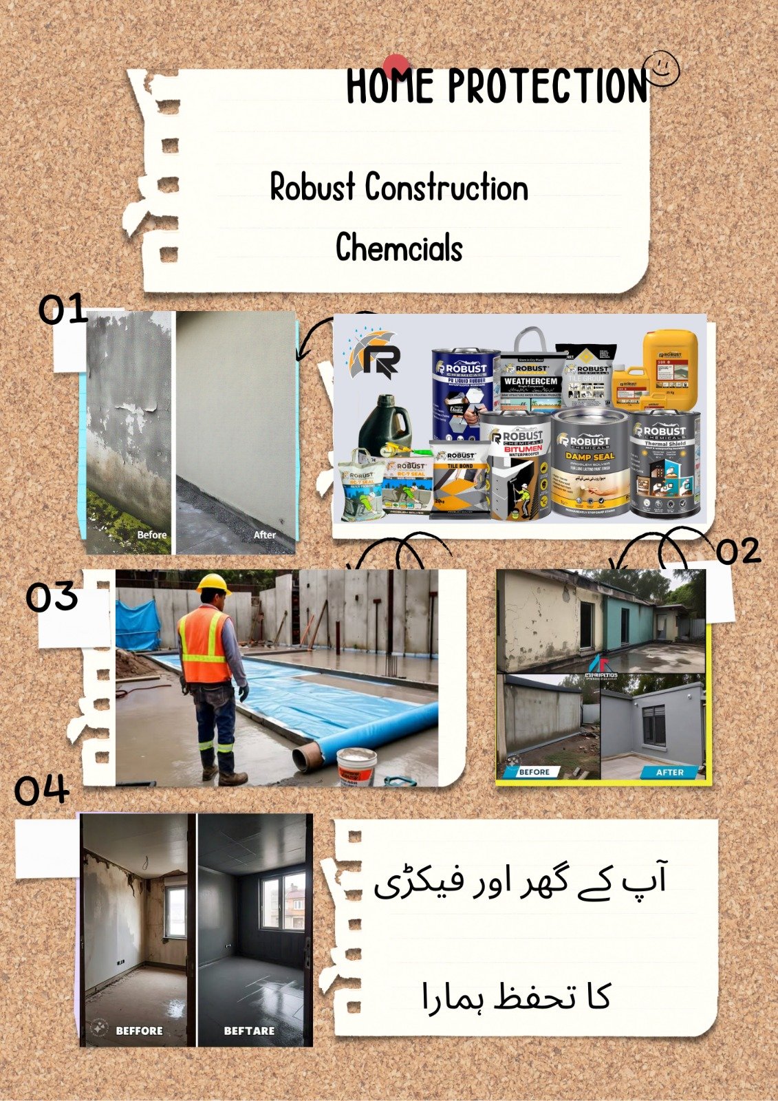 robust chemical for roof leakage