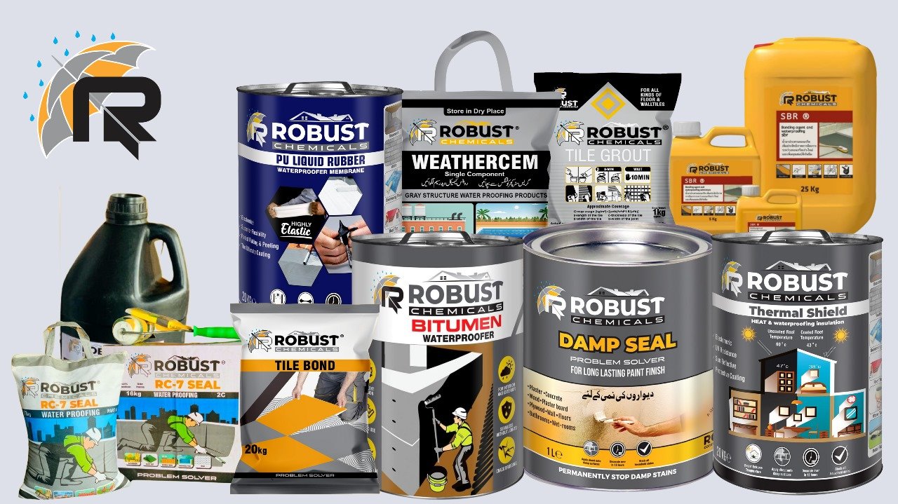 Robust Construction Chemicals | Pakistan’s No.1 Waterproofing & Heatproofing Solutions