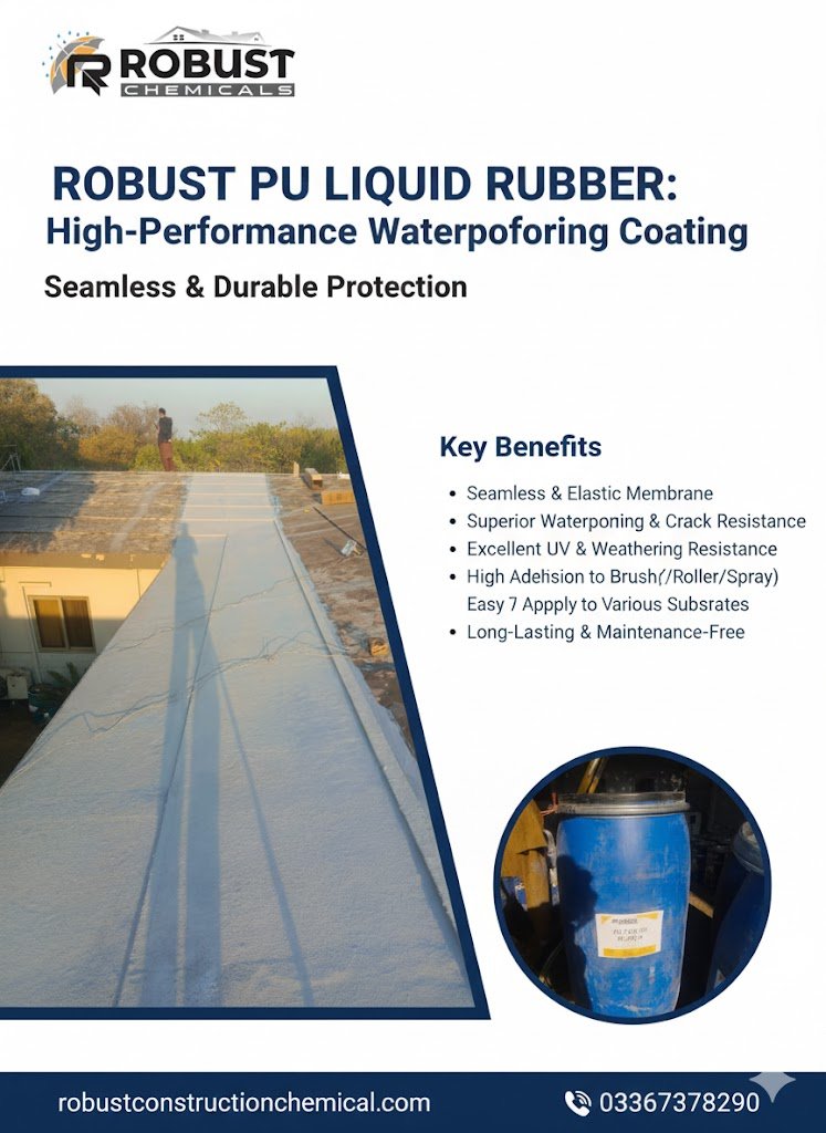 Seamless PU Liquid Rubber | Strong, Flexible & Water-Resistant Roof Protection