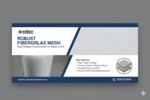 Fiber Mesh 160GSM | Best Reinforcement Mesh for Plaster, Concrete & Waterproofing in Pakistan