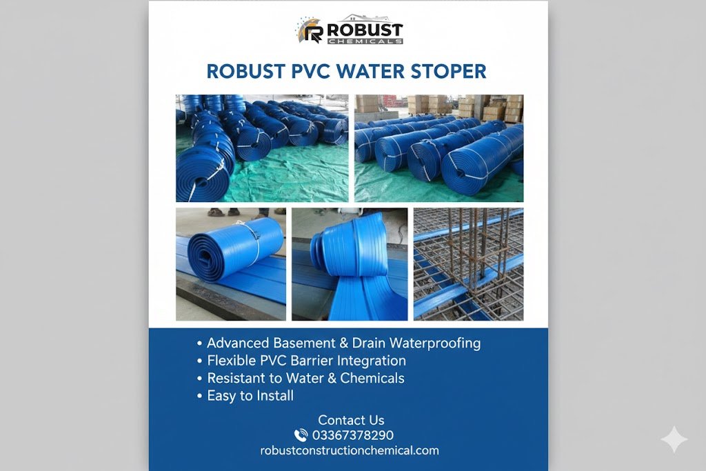 Industrial PVC Water Stopper | Reliable Waterproofing for Dams, Tunnels & Basements