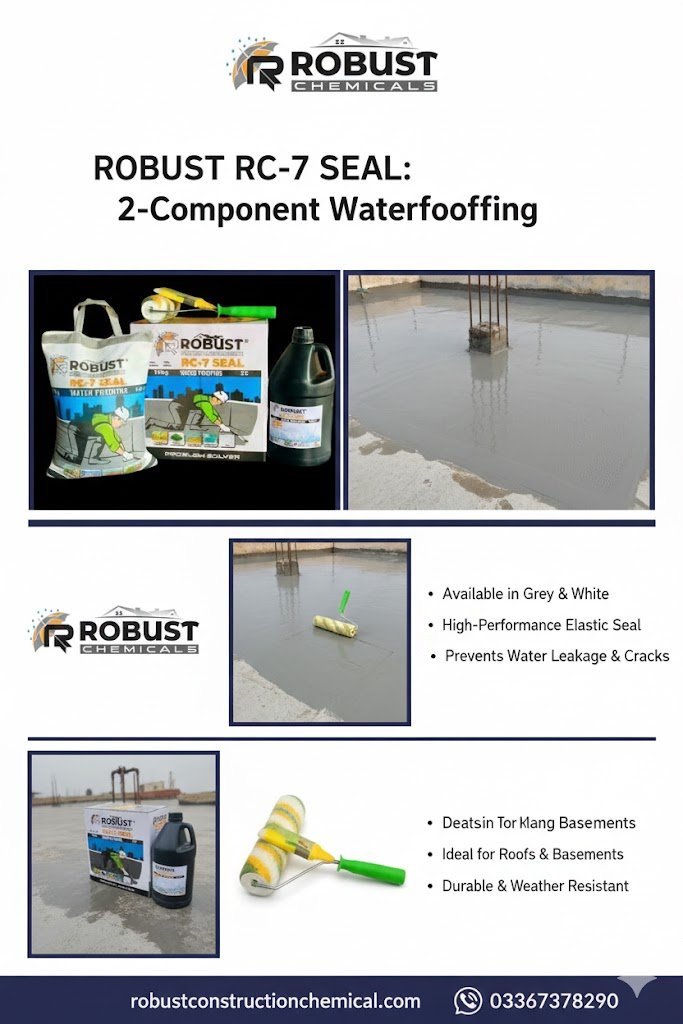 Multi-Purpose Waterproof Barrier | High-Strength RC-7 Seal for Roofs & Walls