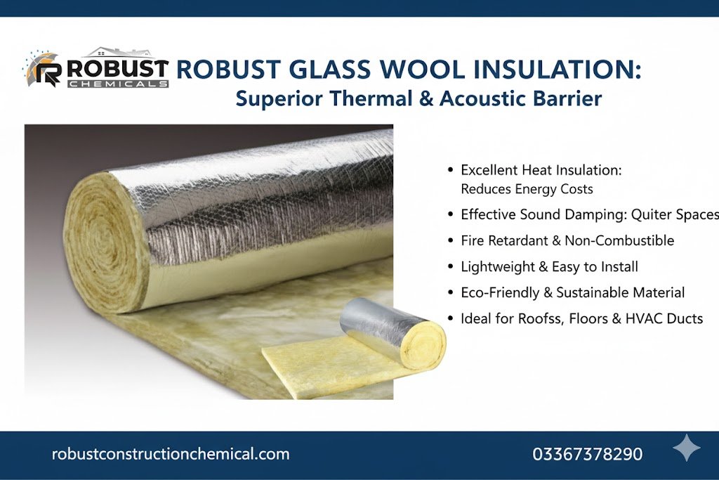 Robust Glass Wool | Premium Thermal & Acoustic Insulation for Homes & Industries